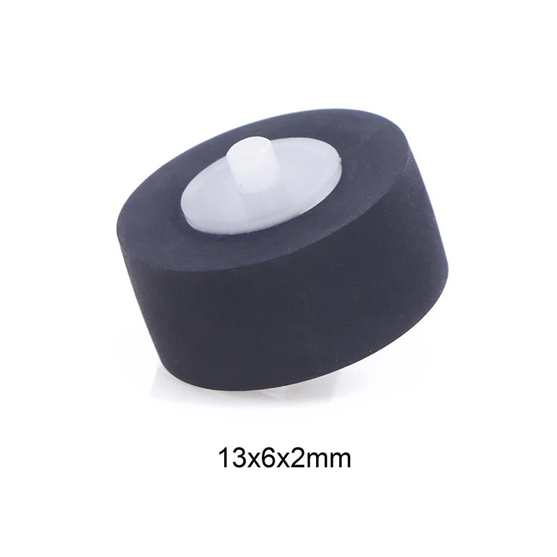 13x6x2mm Axial Rubber Pinch Roller Belt Wheel Cassette Movement Tape Qme onesize