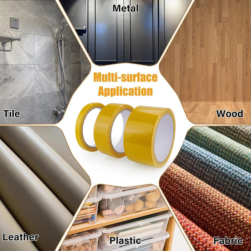 Double Sided Tape Translucent Mesh with Fiberglass Mesh High Tack Strong Adhesive for Carpet Wall Craft Qme