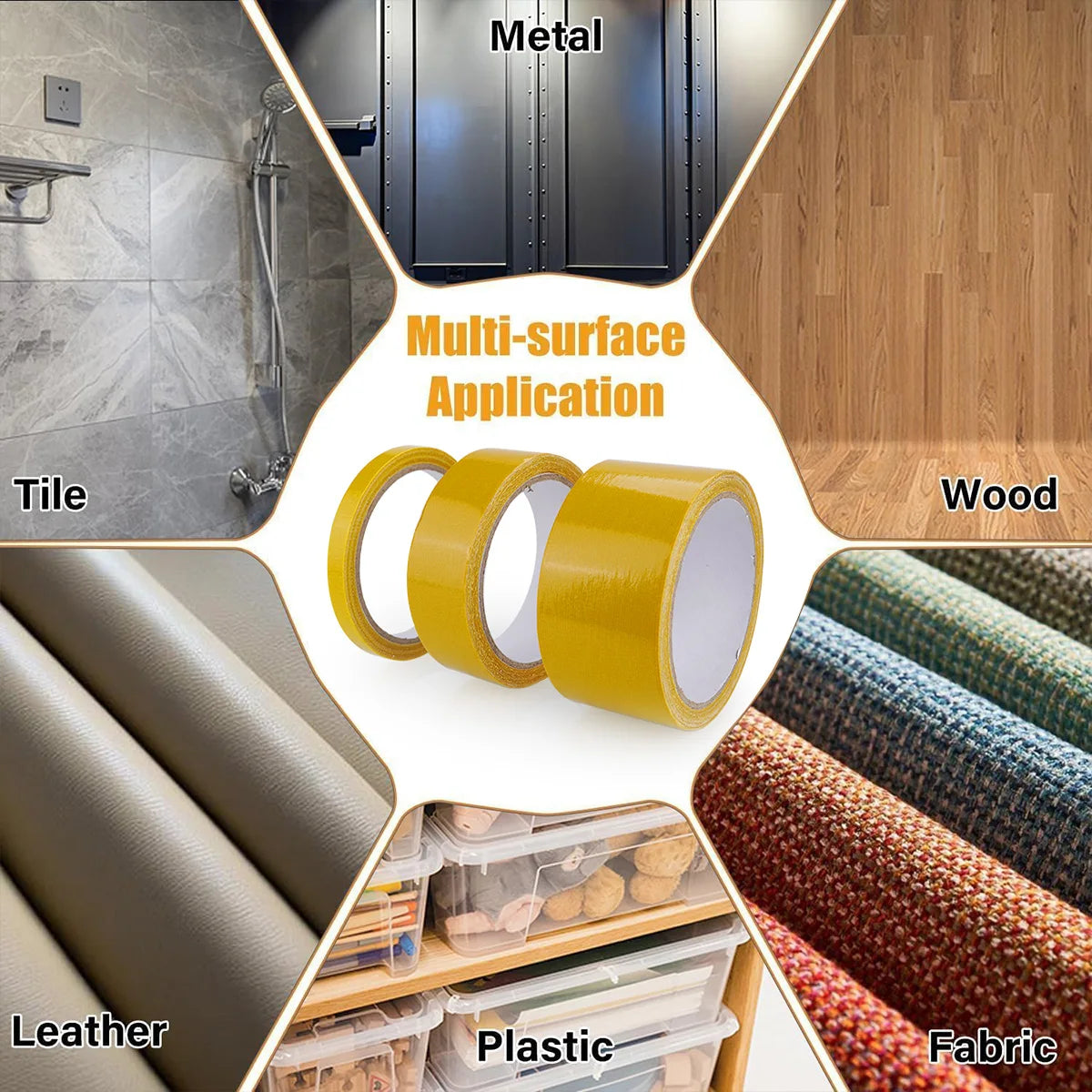 Double Sided Tape Translucent Mesh with Fiberglass Mesh High Tack Strong Adhesive for Carpet Wall Craft Qme