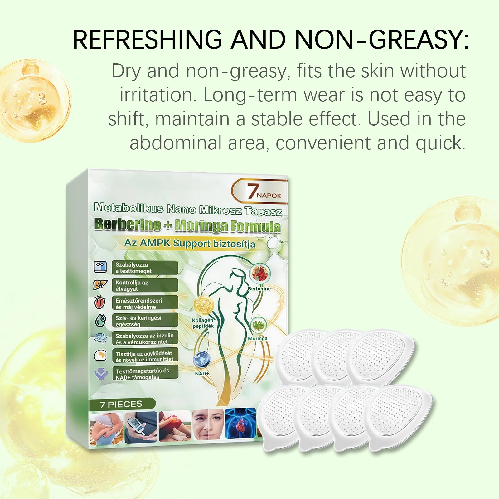 Advanced Nano Microneedle Patch For Body Skin External Application Care Sticker Breathable Daily Use Firming Skin Adhesion≤0.3mm Qme