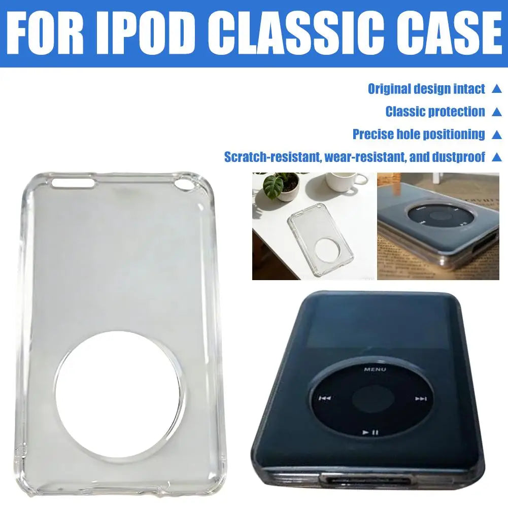 Protective Case For Apple IPod Classic Clear Plastic Cover Crystal Shell For Ipod Classic Hard Cover Case Protector Qme