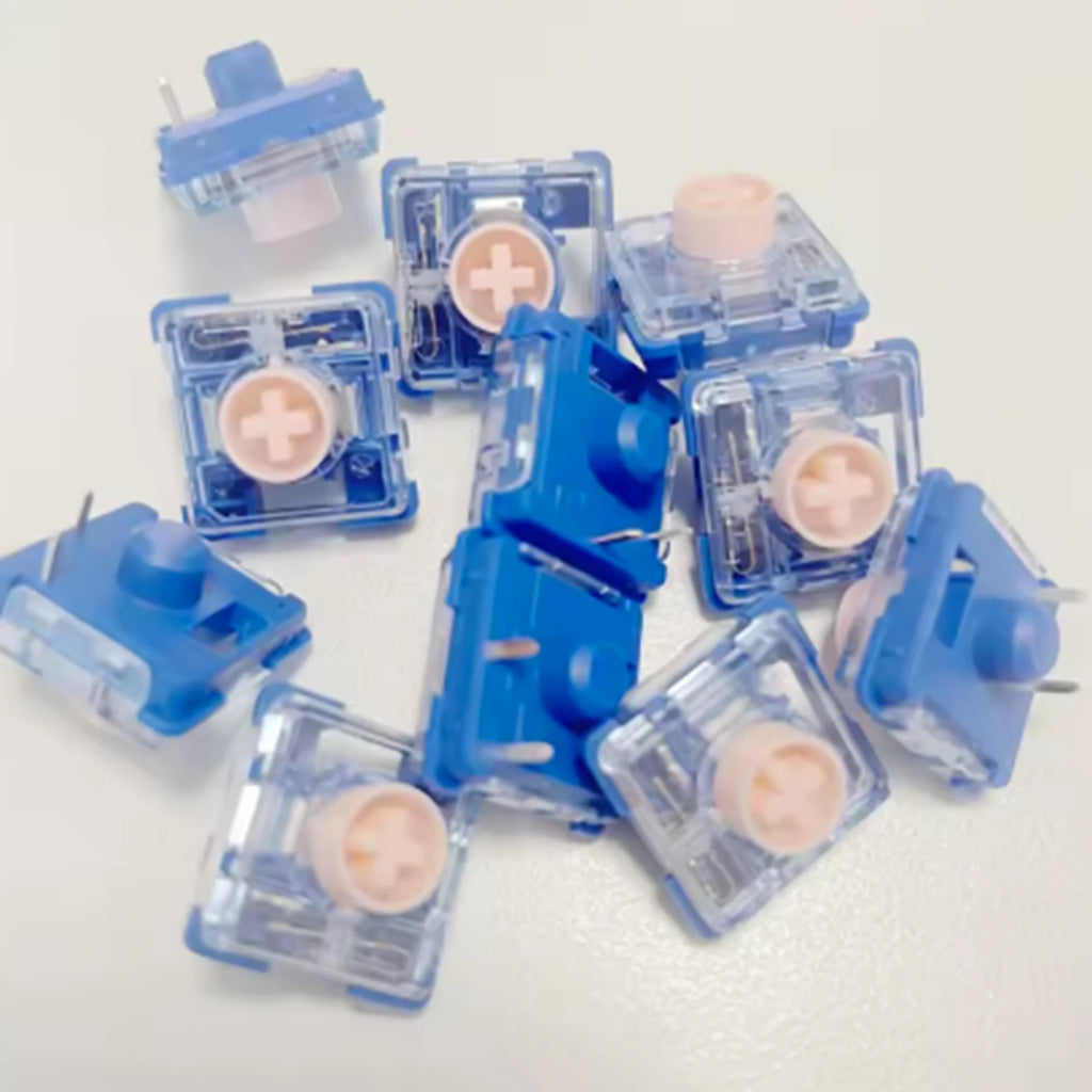 Kailh Low Profile Silent Mechanical Keyboard Switch Deep Sea Islet Pink MINI Linear Switch 35g For 1353Hitbox Gaming Keyboard Qme
