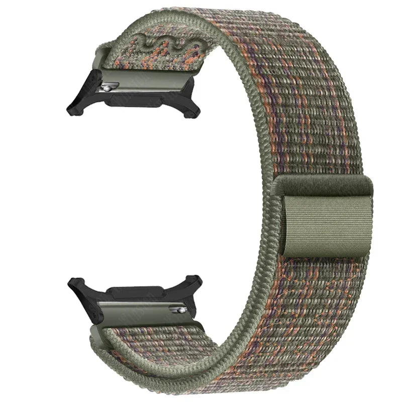 Nylon Solo Loop Strap Samsung Galaxy Watch 7 Ultra Braided Band