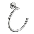 Silver Towel Ring, Semi-Circular Stainless Steel Towel Ring, Towel Holder, Wall Mounted Towel Ring Qme Silver