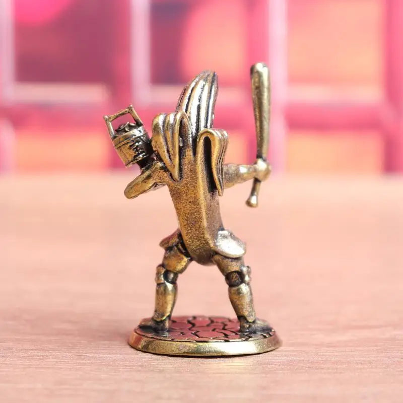 Man Statues Home Office Collectible Decor Brass Anime Banana Guitar Qme