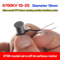 Micro 0706 Airplane Brushless Motor BLDC 6700KV 1S-2S FPV Indoor Qme Default Title