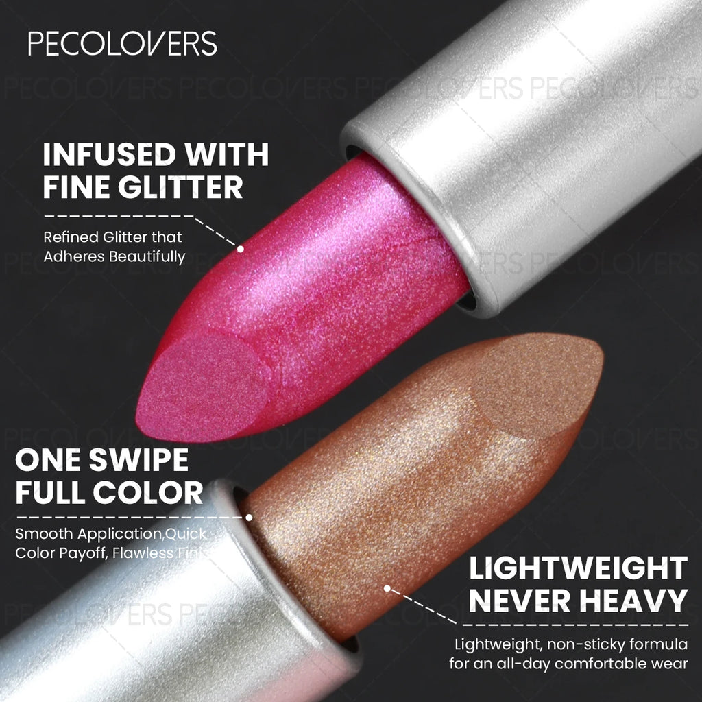 Fine Glitter Lipstick Multiple Options Lip Suitable Date Festival Qme