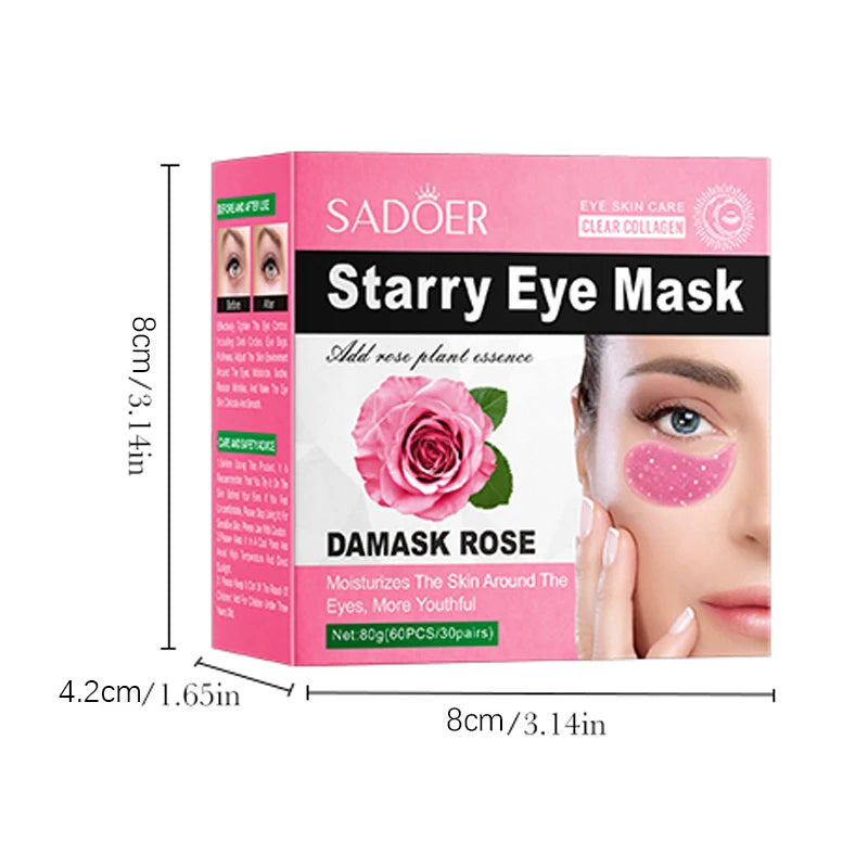 Rose Collagen Eye Mask Long-lasting Moisturizing Formula Moisturizes Qme