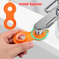 99% Universal 1080° Rotary Extender Faucet Splash Head Aerator Plastic for Kitchen Washbasin Tap Bubbler Nozzle Robotic Arm Qme Plastic orange wrenc