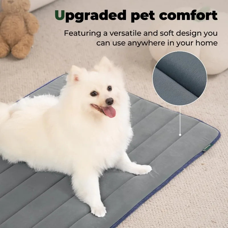 Dog cage pad, dog house pad, washable waterproof pet bed flat dog cage pad, suitable for small and medium-sized dogs Qme