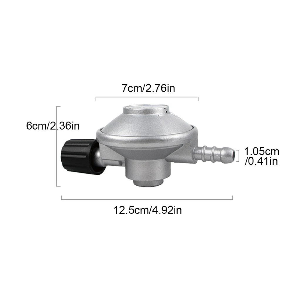 Low Pressure Gas Regulator Adjustable Flow Low Pressure Propane Regulator Propane Disposal Bottle Connection Regulator Kit Qme