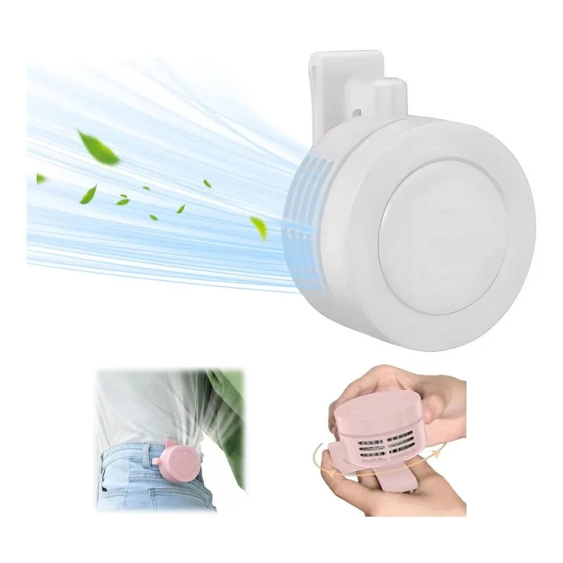 360° Rotatable Clip-on Fan Ultra Quiet USB Powered Mini Portable Fan for Home Outdoor Camping Office Dorm Qme white
