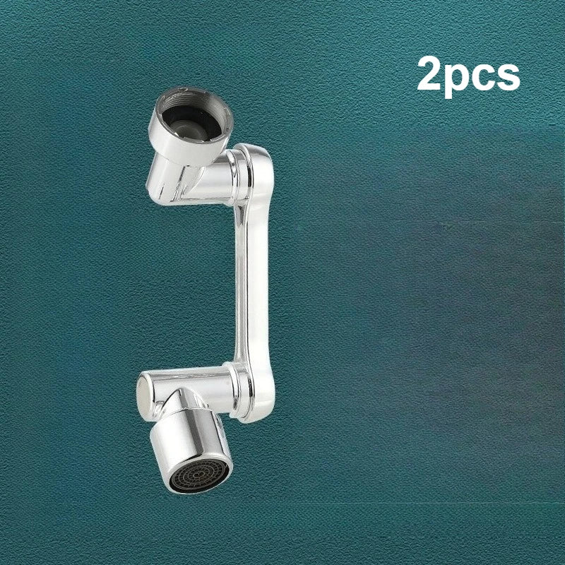 1080 ° Rotating Aerator, Robot Arm, Anti Splash Sink Nozzle for Bathroom and Kitchen Sink, Water Saving Accessory Qme 2pcs