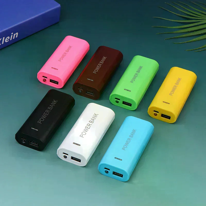 Portable Power Bank Case DIY 2Cell 18650 Battery Box Smart Phone Qme