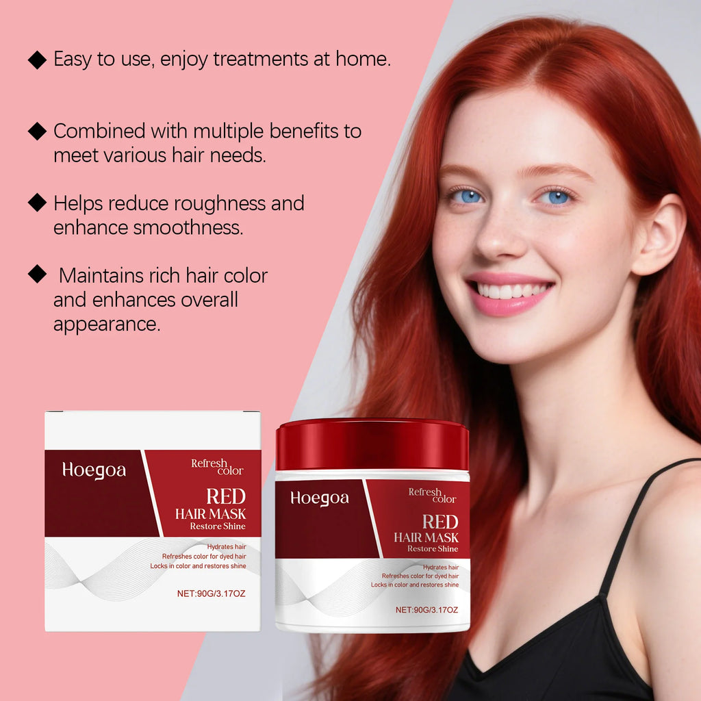 Collagen Hair Mask for Red Blue Brown Hair Color Supplement Deeply Nourish Anti Frizz Drying Rough Damaged Hair Treatment Mask Qme