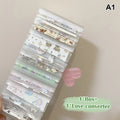 Portable Cartoon Nail Art Sticker Transfer Paper Storage Box Display Qme A1