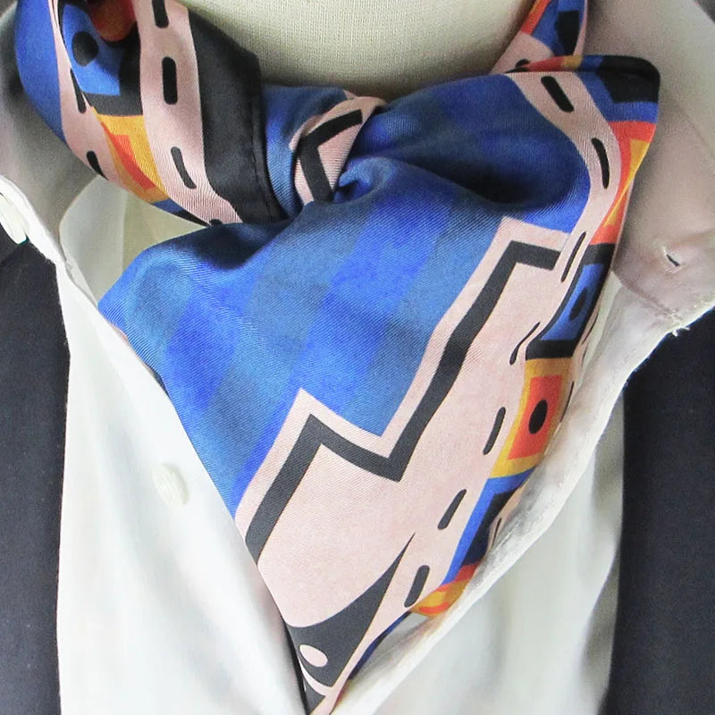 Luxury Square Scarf Women Twill Silk Scarves Wraps Beach Shawl Hijabs Qme