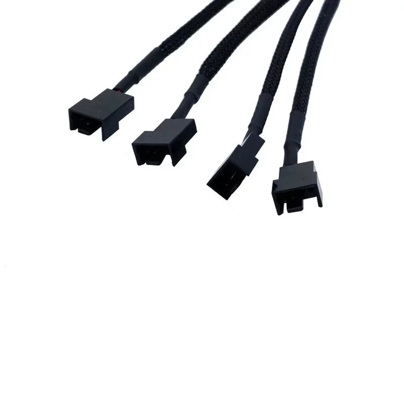 5pcs Mainboard CPU 4 PIN Fan Extention Cables PWM 4P Adapter Cable Computer Case Mainboard 4 PIN Power Cables Connectors Fan Qme