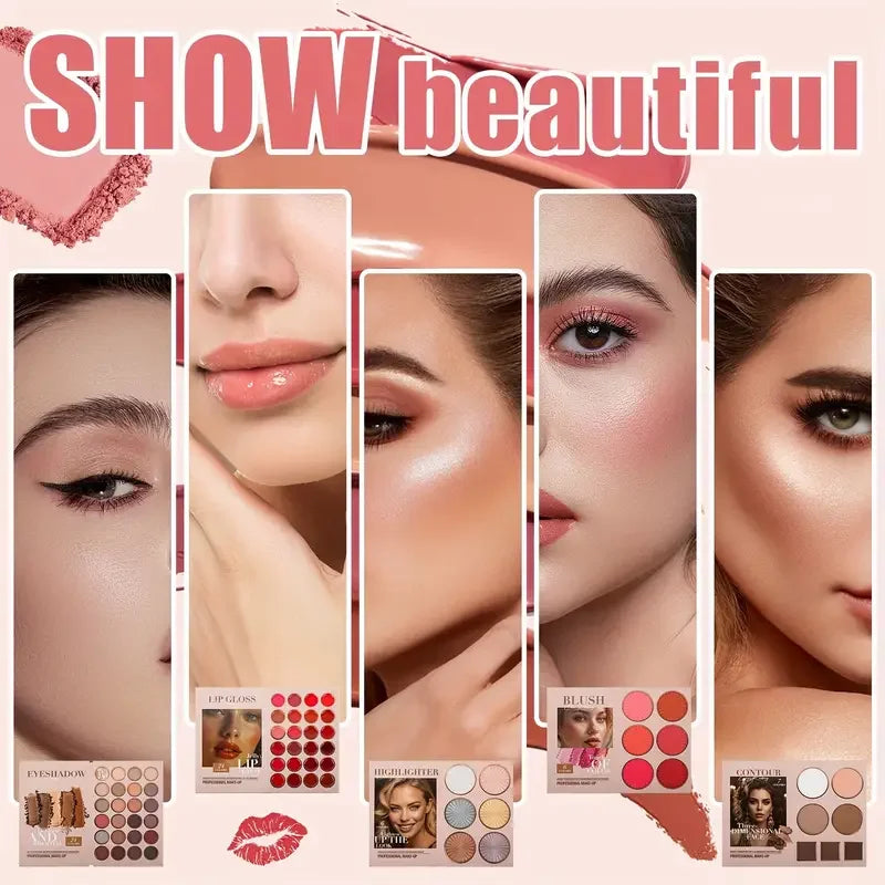 67-color Multi-layered Beauty Book Palette Makeup That Combines Qme