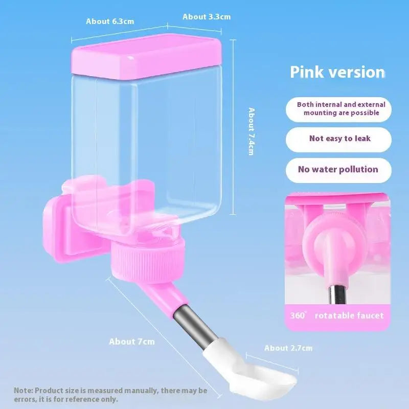 Hanging Water Dispenser Easy Clean Install Pets Dispensers Bird Cage Qme A2