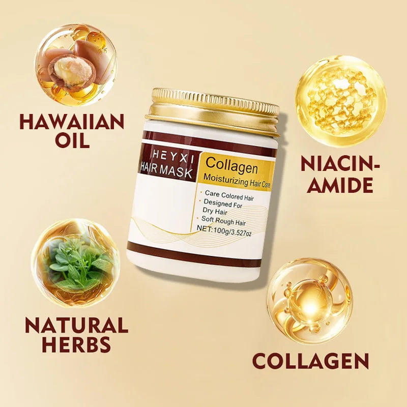 Collagen Moisturizing Hair Mask Care Nourishing Long-lasting Girls Qme