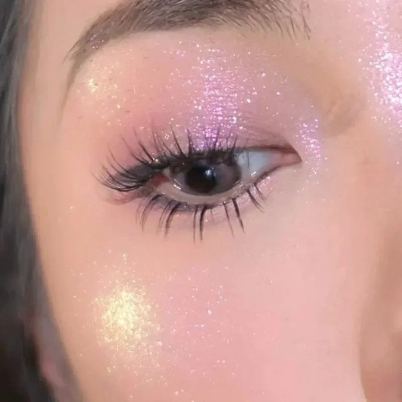 High Light Eyeshadow Makeup Palette Chameleon Gradient Color Gliter for Eyes Brighten Face Shimmer Eyeshadow Makeup Pigments Qme