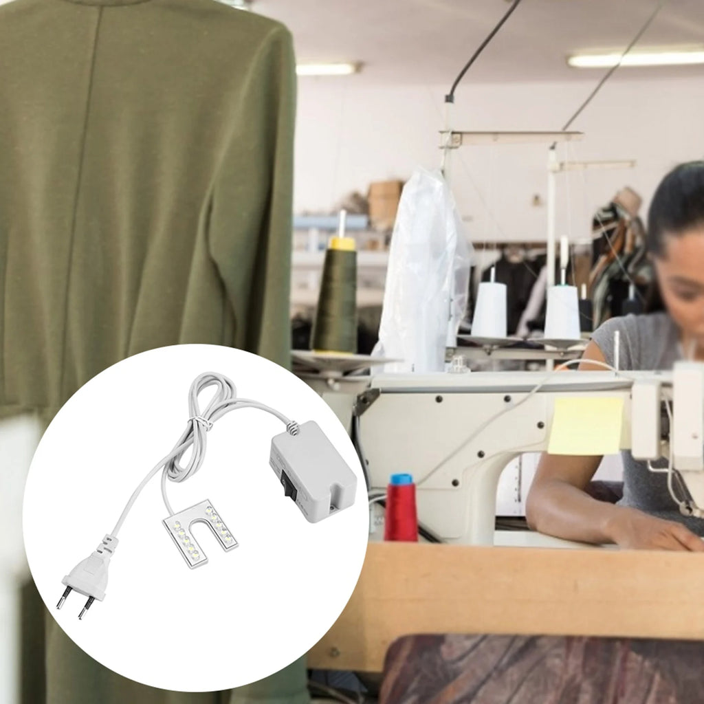 Sewing Machine LED Lamp LED Light Flexible Gooseneck Lamp with Magnetic Base for Sewing Machine Working Gooseneck Lamp Qme
