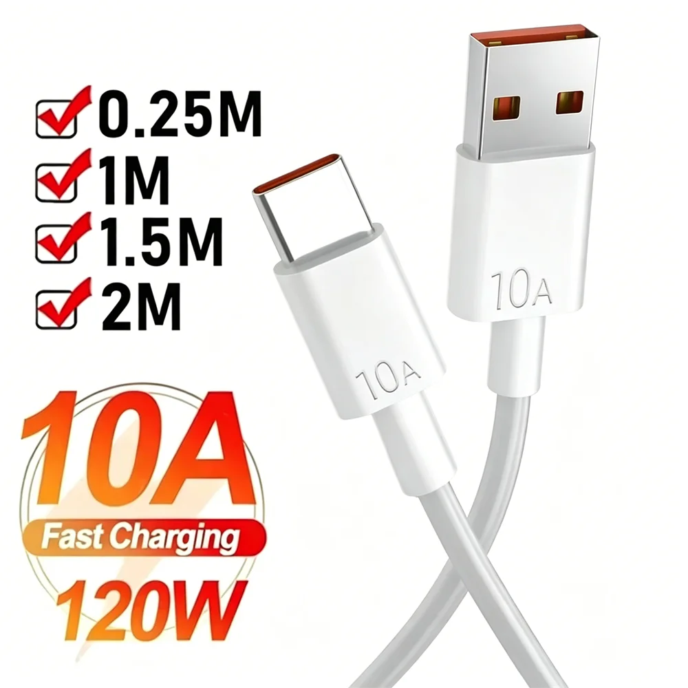 120W USB Type C Cable Fast Charging USB PD Cable For iPhone Huawei Xiaomi Redmi Oneplus Fast Charging Charger Cable Accessorie Qme