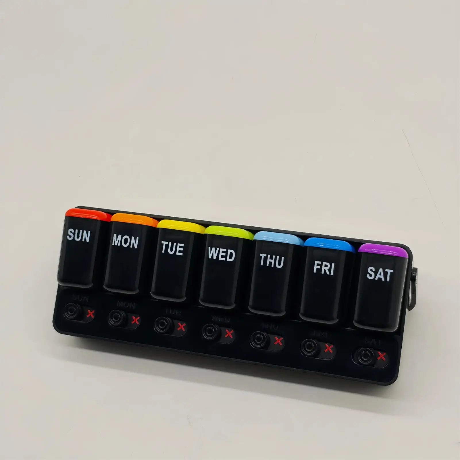Medicine Pill Organizer 7 Day Travel Case Portable Box Container Qme