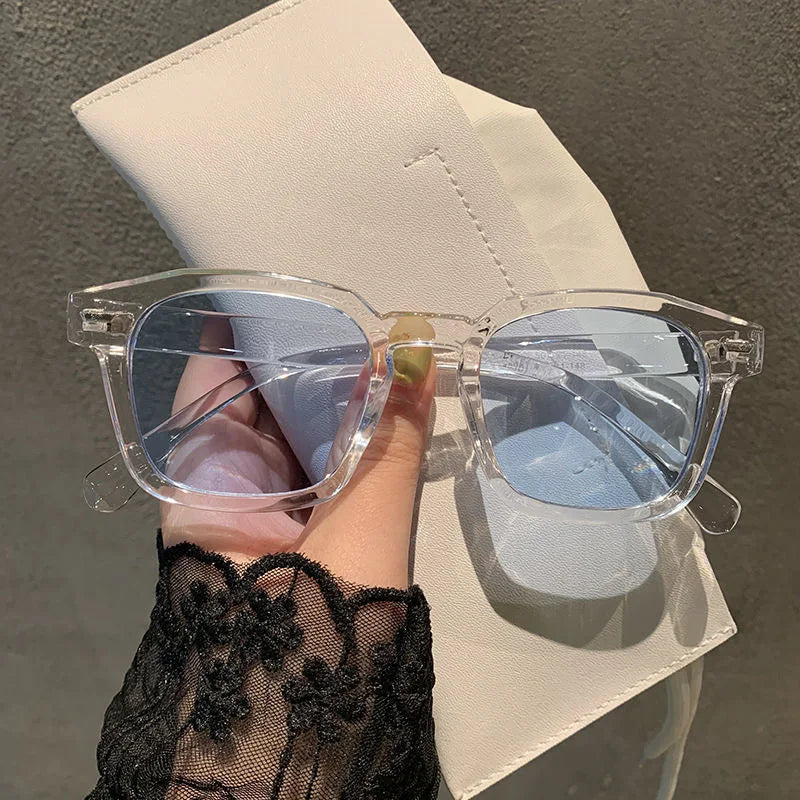 New Arrival Brand High-quality New Polygon Meter Nail Square Sunglasses Female Lady Eyeglass Cat Eye Casual Goggles UV400 Qme TL