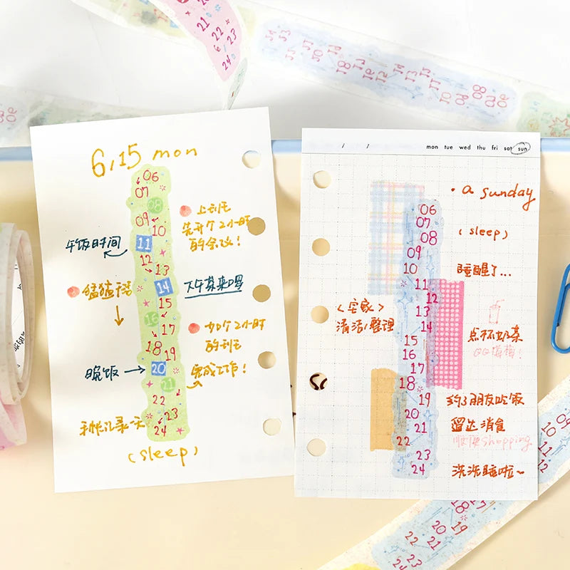 TIANZI 20mm * 3m Tea Bag Diary Series Kawaii Ins Cute Dessert Sparkling Sand Washi Tape DIY Scrapbook Aesthetic Masking Tape Qme
