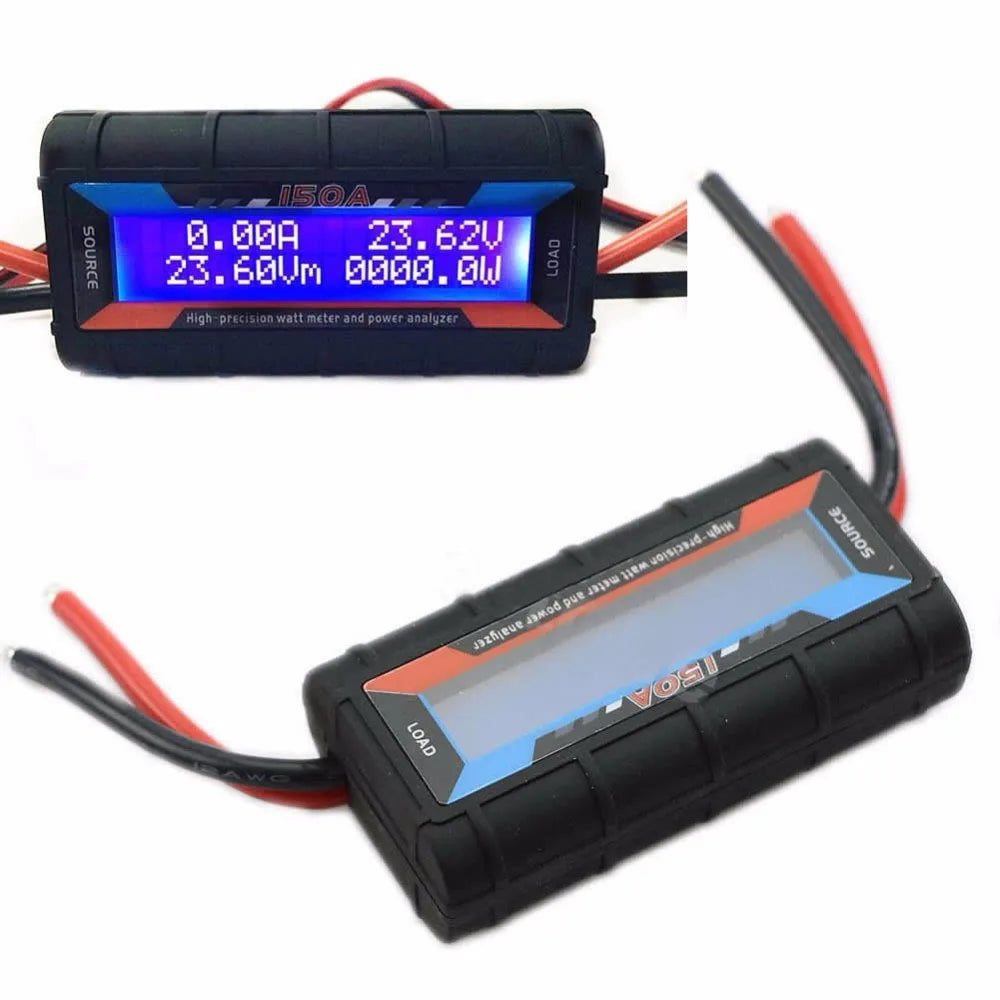 ABS Watt Meter Reusable Professional 150A Digital Electrical Solar Qme