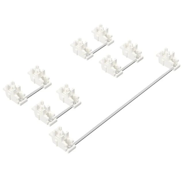 Plate Mount Stabilizer V3, Innovative Pre-clipped Stem for Minimum Wire Wobble 2U 6.25U 7U Plate Keyboard Stabilizers V3 Qme V3 W 4x2u 1x6.25u