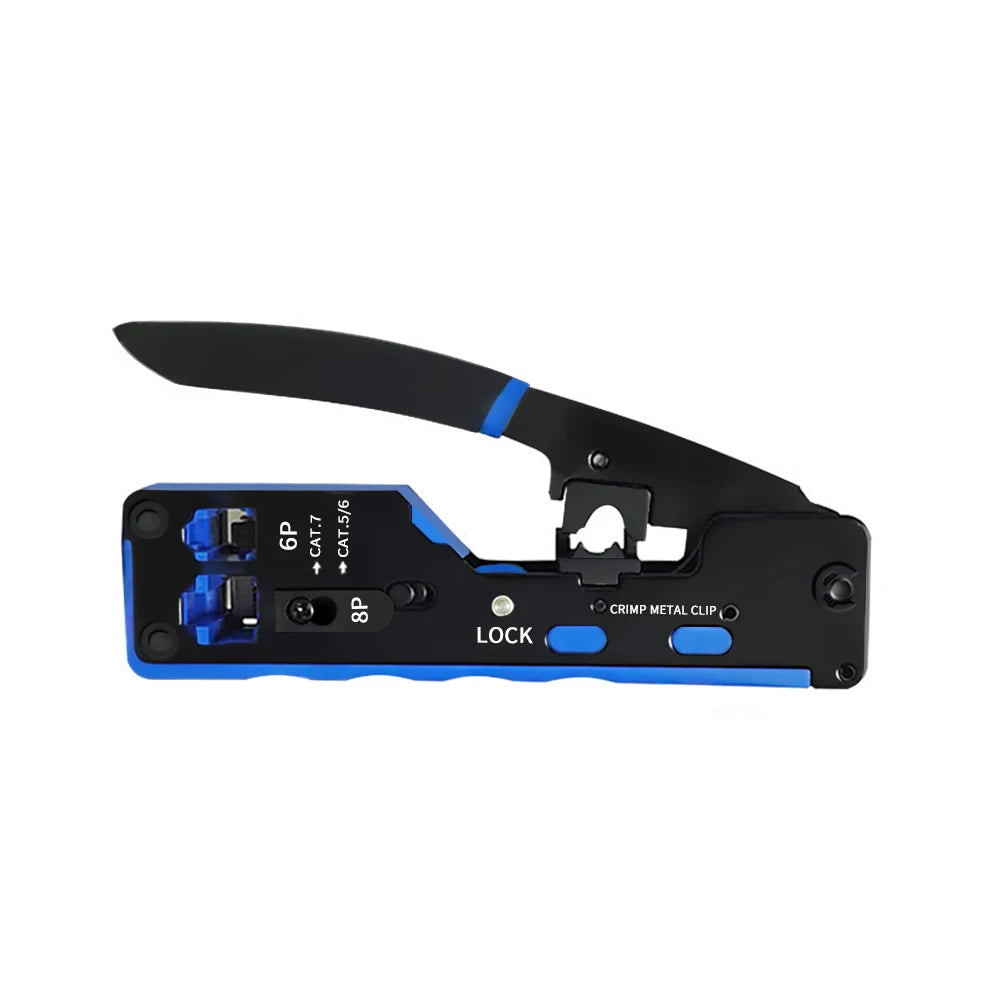 Network Cable Clamp Pliers Stripping Crimping Professional Tester Qme 6P 8P2