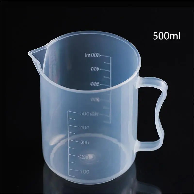 500–2000ml Graduated Plastic Beaker , Chemical-Resistant Measuring Cylinder for Science Lab, DIY Projects & Home Experiments Qme A1