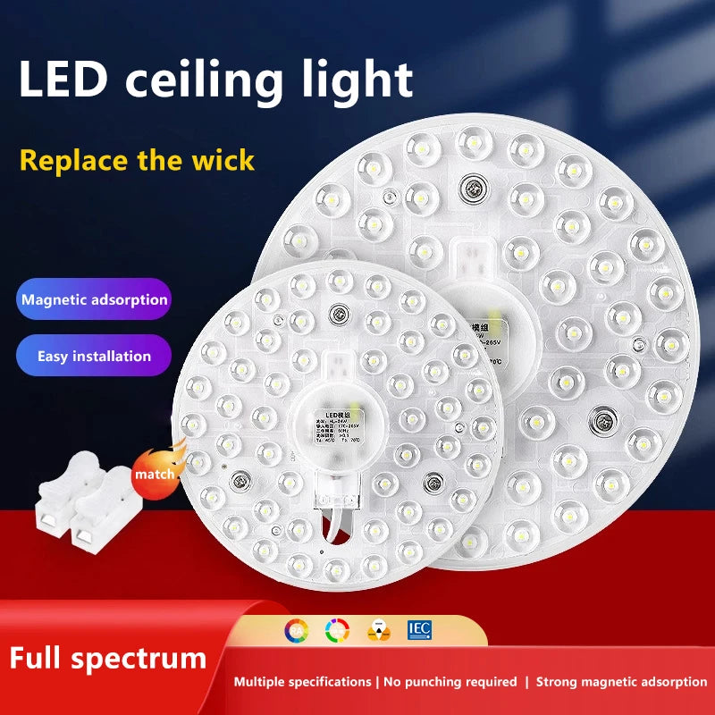 Magnetic Suction LED Panel Circle Ring Light 12W 18W 24W 36W 48W 72W Qme