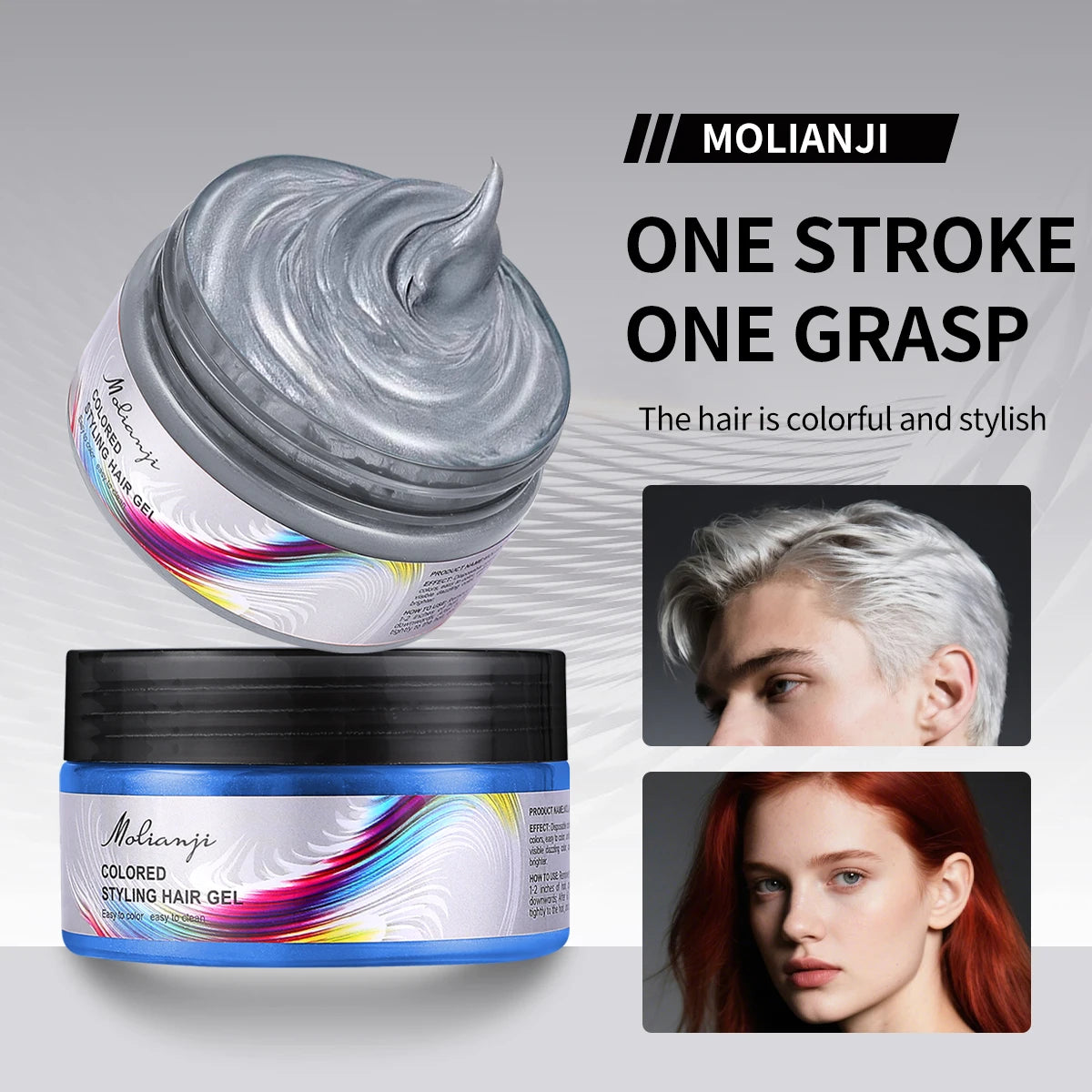 Disposable Hair Dye Easy Clean Instant Coloring Creating Colorful Qme