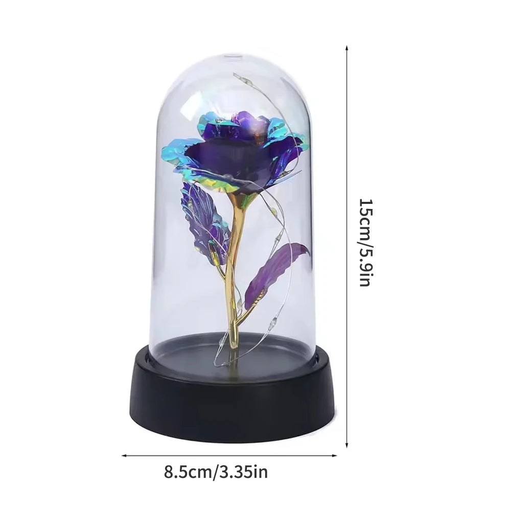 Christmas Decoration Eternal Flower Gift Rose Party Gift Qixi Valentine's Day Birthday Gift Creative Simulation Flower Qme