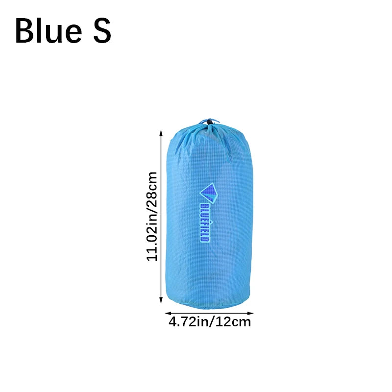 Cord Bag Outdoor Dry Waterproof Nylon Storage Pouches Tent Peg Travel Qme Blue S