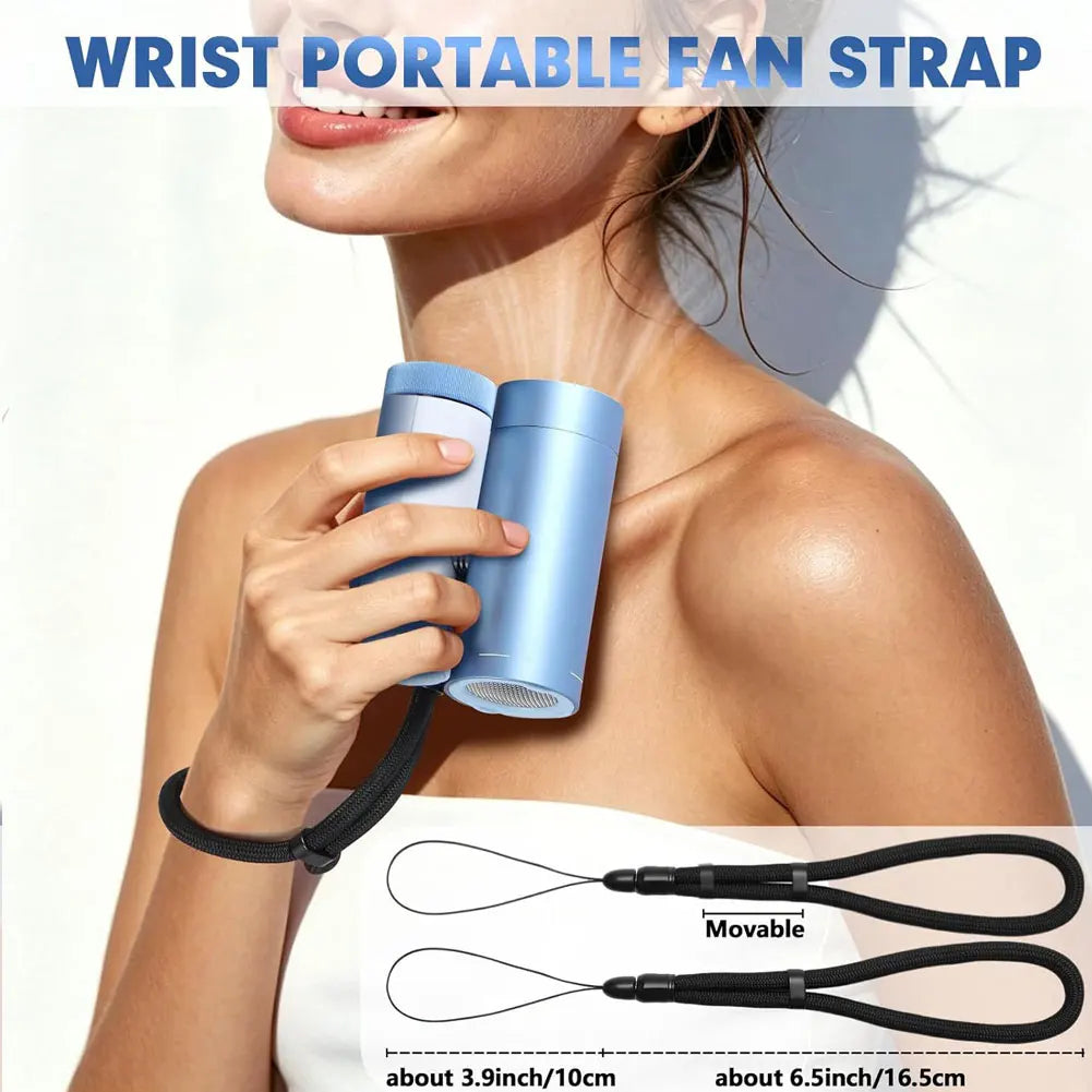 Multifunctional Fan Lanyard Upgraded Anti-Drop 360° Rotation Adjustable Neck/Crossbody Strap Fan Anti Loss Hanging Rope Qme Default Title