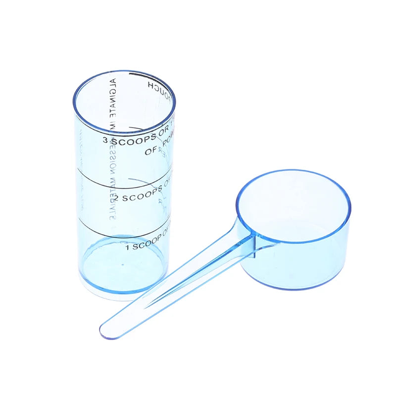 Plastic Dental Alginate Spoon Measuring Scoop Liquid Lab Oral Qme Blue