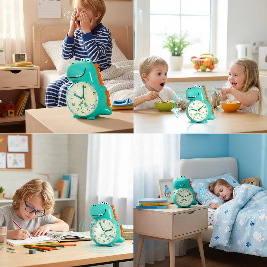 Cute Children's Educational Alarm Clock Bedroom Desktop Early Qme