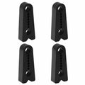 4/8Pcs Silicone Auto Door Buffer Pad Shock Absorbing Soundproof Gasket Reduce Lock Wear and Abnormal Car Noise Qme 4pcs-Black