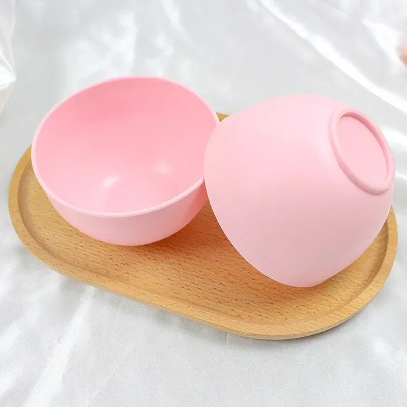 Face Mask Mixing Bowl Set Facial Skin Care Tools Kit Silicone Mask Brush Facial Applicator Spatula Measure Spoon Beauty Supplies Qme 1PC Pink Bowl