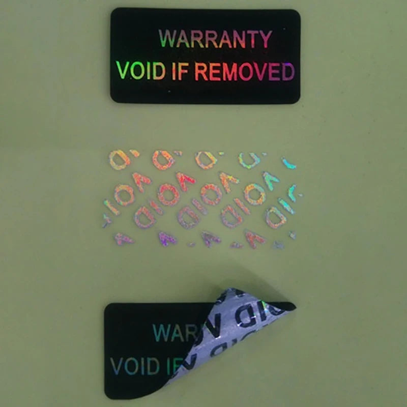 Brittle Paper Tamper Proof Warranty Protection Sticker Security Seal Qme