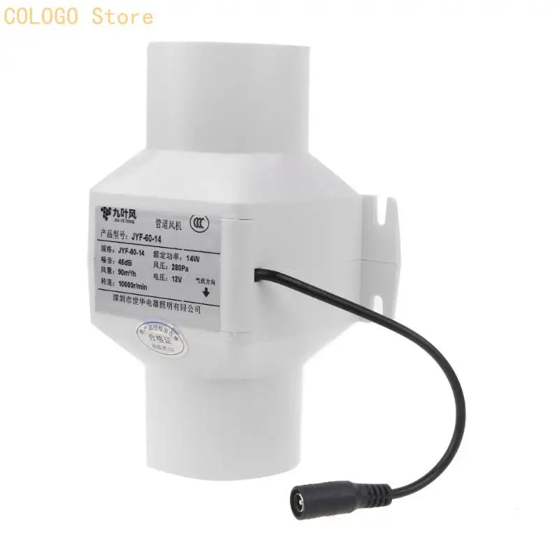 Extractor Fan Low Noise Duct Hydroponic Air Blower Speed-regulating Qme CN