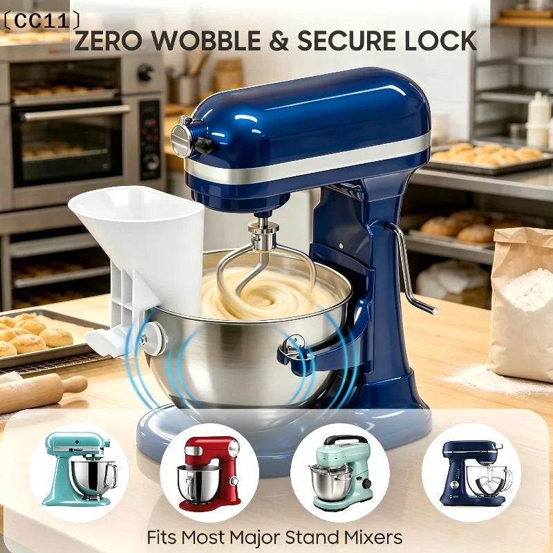 Flour Funnel Kitchen Mixer Accessories Attachments Universal Wide Qme