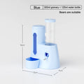 2In1 Hamster Feeder And Waterer Large Capacity Leakproof Automatic Feeder Food Water Dispenser Leak Proof Food Feeding Supplies Qme A4
