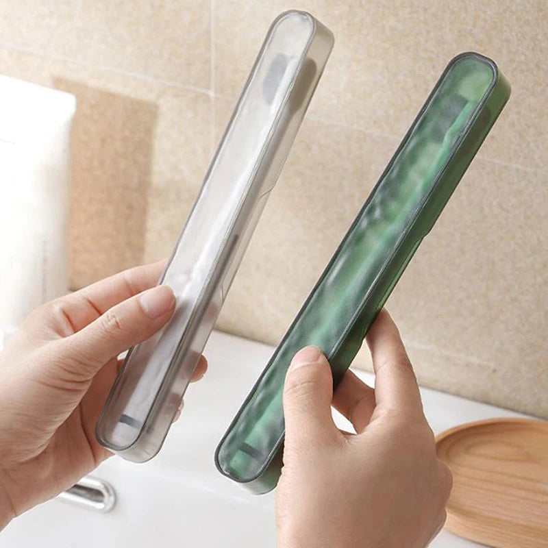 Portable Toothbrush Holder Box Outdoor Travel Camping Storage Qme