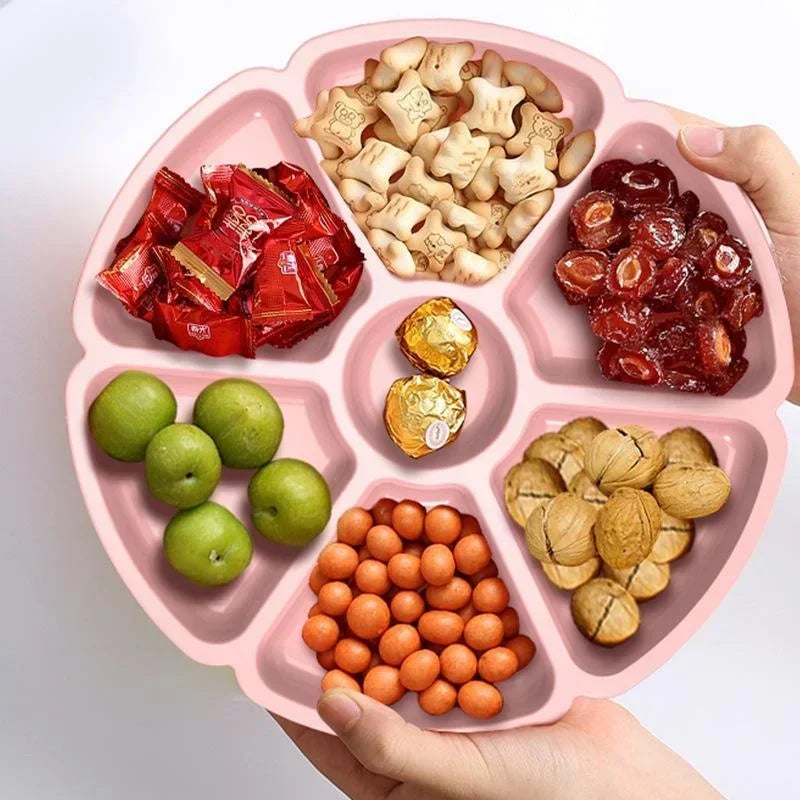 Petal Fruit Nut Storage Tray Silicone Mold Dishes Partition Plate DIY Qme